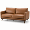2-Sitzer Sofa Braun Leder