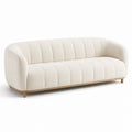 Dreier-Sitzer Sofa Creme Stoff 200 cm