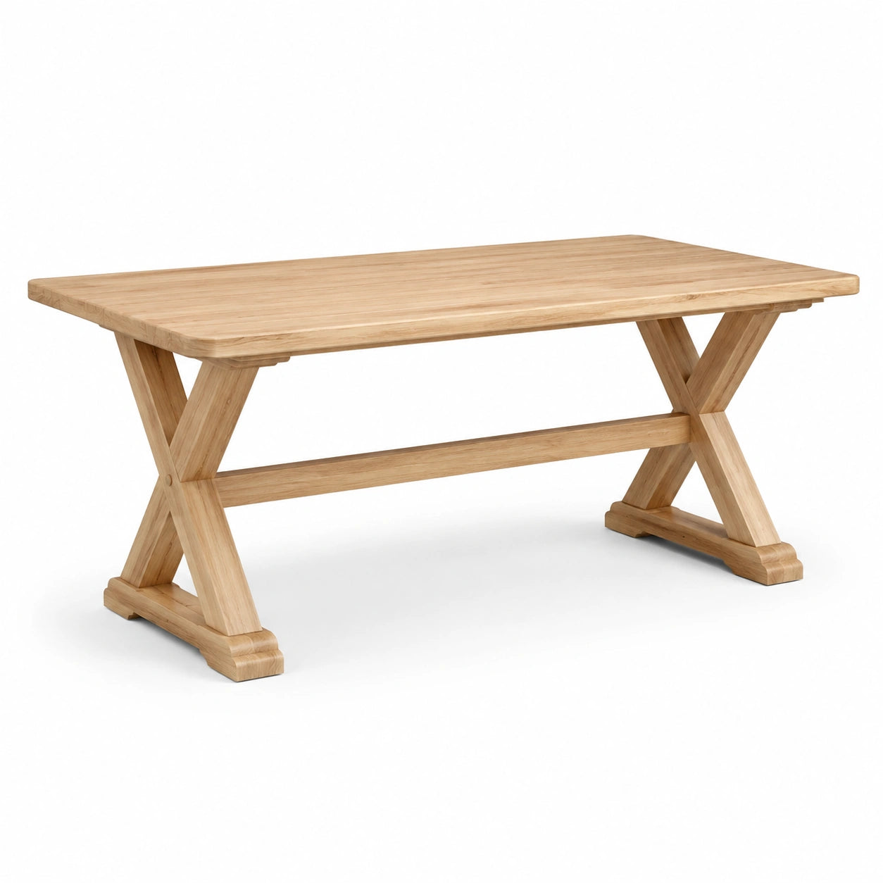 Esstisch rechteckig Eichenholz 180x90x75 cm