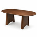 Esstisch oval aus Holz 200x100x75cm